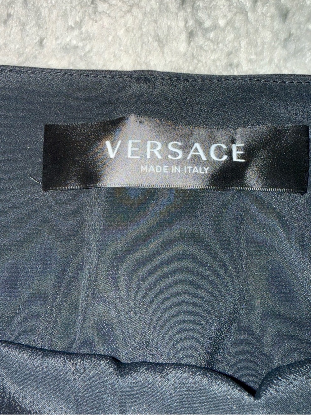 Authentic Versace Black Silk Mini Skirt 36 - Picture 3 of 6